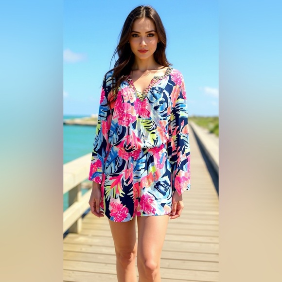 Lilly Pulitzer‎ Ariele Romper - Effortless & Eye-Catching - Picture 2 of 7